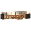 vidaXL Sectional Sofa Set 7 pcs Natural Solid Acacia Wood