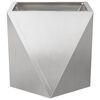 vidaXL Planter 2 pcs Silver 30 x 30 x 30 cm Stainless Steel