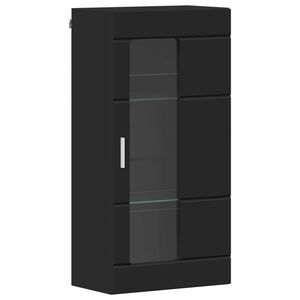 vidaXL Wooden Cabinet Black Engineered Wood