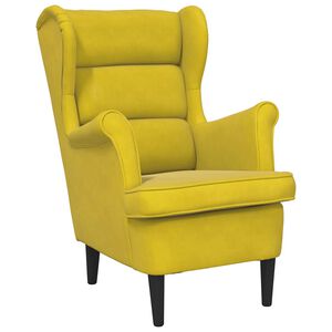 vidaXL Armchair Mustard Yellow Velvet