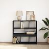 vidaXL Book Cabinet/Room Divider Black 100x33x94.5 cm
