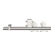 vidaXL Sliding Door Hardware Kit 400 cm Stainless Steel Silver