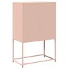 vidaXL Highboard Pink 68x39x107 cm Steel
