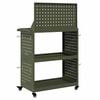 vidaXL Tool Trolley Olive Green 65 x 35 x 111 cm Cold-rolled Steel