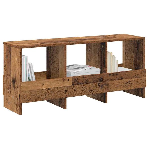 vidaXL Magazine Rack Old Wood 102 x 30 x 45 cm