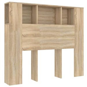 vidaXL Headboard Cabinet Sonoma Oak 120x18,5x102,5 cm