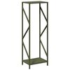 vidaXL Firewood Rack Olive Green 34x25x100 cm Cold-rolled steel