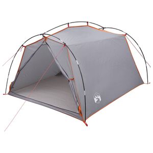 vidaXL Tunnel Tent 2-Person Grey and Orange