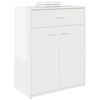 vidaXL Sideboard High Gloss White 60x30x75 cm Engineered Wood