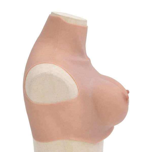 vidaXL Silicone Breastplate Natural E Cup