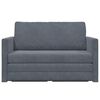 vidaXL Folding Sofa Bed Dark Grey 124 x 71 x 78 cm Velvet
