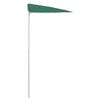 vidaXL Garden Half Parasol with Pole 180x90 cm Green