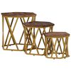 vidaXL Coffee Tables Brown 55 x 55 x 50 cm Solid Mango Wood