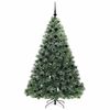 vidaXL Artificial Christmas Tree with 300 LEDs Green 180 cm PE and PVC