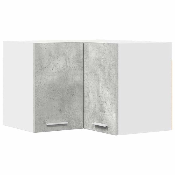 vidaXL Hanging Cabinet Concrete Grey and White 57 x 57 x 40 cm