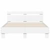 vidaXL Bed Frame with LED without Mattress White 120x190 cm Small Double