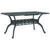 vidaXL Garden Table Green 150 x 90 x 72 cm Aluminium
