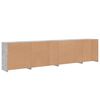 vidaXL Sideboard with LED Lights Concrete Grey 283x37x67 cm