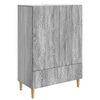 vidaXL Sideboard Grey Sonoma 66 x 34.5 x 95 cm Engineered Wood