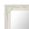 vidaXL Wall Mirror Baroque Style 60x60 cm White