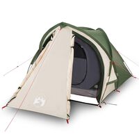 vidaXL Camping Tent 2 Persons Green 320x140x120 cm 185T Taffeta