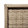 vidaXL Garden Storage Cabinet Beige 55x59x80 cm Poly Rattan