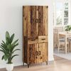 vidaXL Highboard Old Wood 69.5 x 34 x 180 cm Engineered Wood
