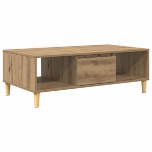 vidaXL Coffee Table Artisan Oak 103.5 x 60 x 35 cm Engineered Wood