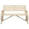 vidaXL Garden Bench 2-Seater Solid Wood Fir