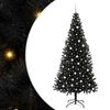 vidaXL Christmas Tree Black 240 cm PVC
