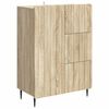 vidaXL Sideboard Sonoma Oak 66 x 34.5 x 91.5 cm Engineered Wood