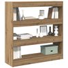 vidaXL Book Cabinet Artisan oak 100 x 30 x 103 cm Engineered Wood