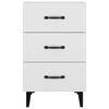 vidaXL Bedside Cabinet White 40x40x66 cm Engineered Wood