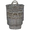 vidaXL Planter Basket with Storage 3 pcs Grey