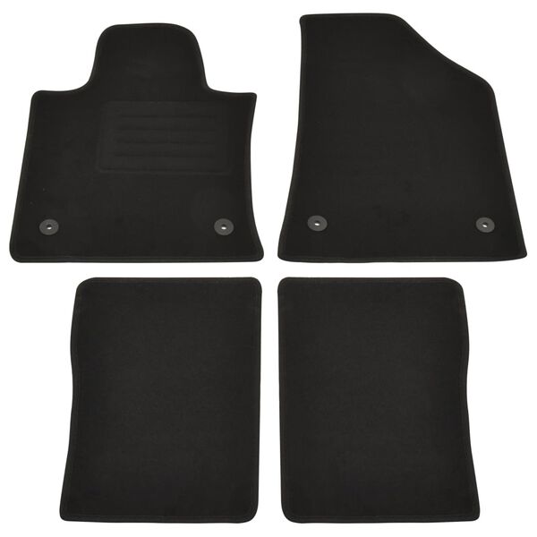 vidaXL 4 Piece Car Mat Set for Ssang Yong Korando