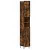 vidaXL Bathroom Cabinet with Open Shelf ZWOLLE Smoked Oak