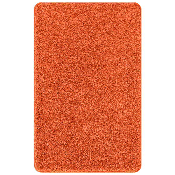 vidaXL Anti-slip Bath Mat Set 3 pcs Orange PP