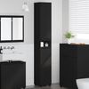 vidaXL Bathroom Cabinet Black 30.5 x 30 x 195 cm Engineered Wood