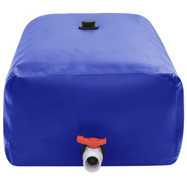 vidaXL Water Tank with Tap Foldable 500 L PVC