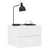 vidaXL Bedside Cabinets 2 pcs High Gloss White 40x30x30 cm Engineered Wood