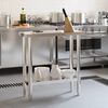 vidaXL Kitchen Work Table 82.5x30x85 cm Stainless Steel