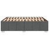 vidaXL Bed Frame without Mattress Dark Grey Double Fabric