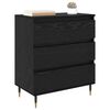 vidaXL Sideboard with Drawer Black Oak 60 x 35 x 70 cm Engineered Wood