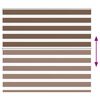 vidaXL Zebra Blind Brown 160x100 cm Fabric Width 155.9 cm Polyester