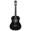 vidaXL Classical Guitar for Beginner and Kids Black 3/4 36"