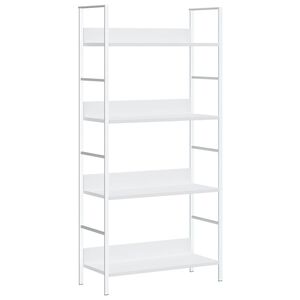 vidaXL 4-Layer Book Shelf White 60x27,6x124,5 cm Engineered Wood