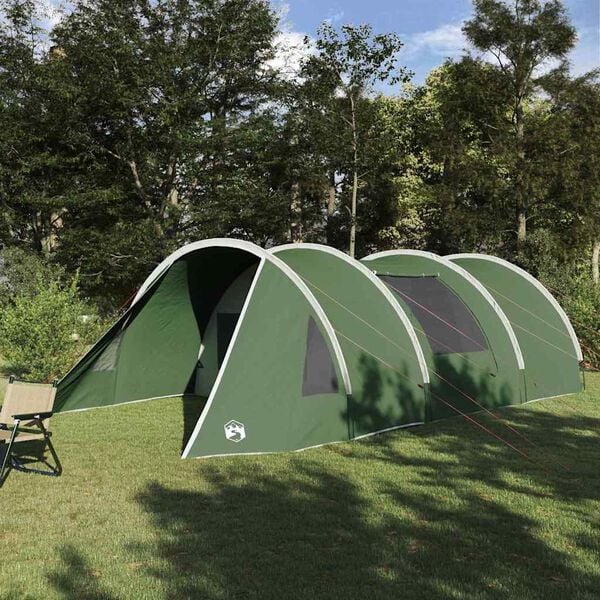 vidaXL Tunnel Tent with Roof Green and White 805 x 405 x 211 cm
