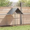 vidaXL Chicken Coop 9x1x1.5 m Galvanised Steel