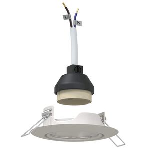 vidaXL Spotlights with Spotlights 6 pcs White 9 x 9 cm Metal