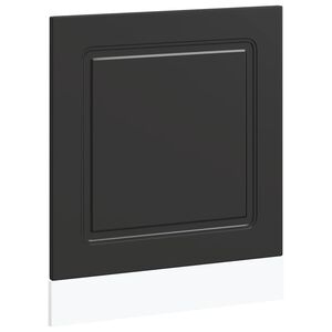 vidaXL Dishwasher Panel&nbsp;Kalmar&nbsp;Black 60x1.5x57 cm Engineered Wood